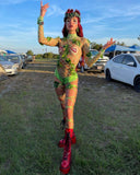 Freaking Awesome Red Glitter Bite Me Lip Nipple Cover Pasties