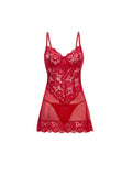 Page Unlined Lace Chemise With G-string