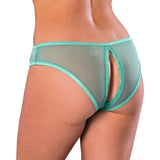 Magic Silk Sweetums Crotchless Panty Mint S/M