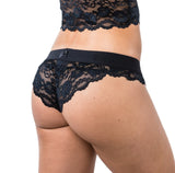 Foxers Black Lace Bikini Brief w/ Foxers Logo Band
