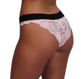 Foxers Pink Passion Lace Bikini Brief