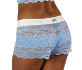 Foxers Light Blue Lace Boxers