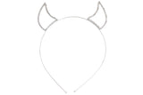 Devil Horn Hairband - Silver