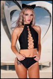 Pointy Cat Headband- Black