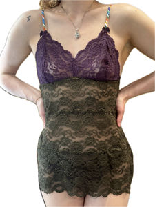 Foxers Mystic Mulberry Lace Camisole-3 Row