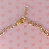 Gold heart chain choker/necklace