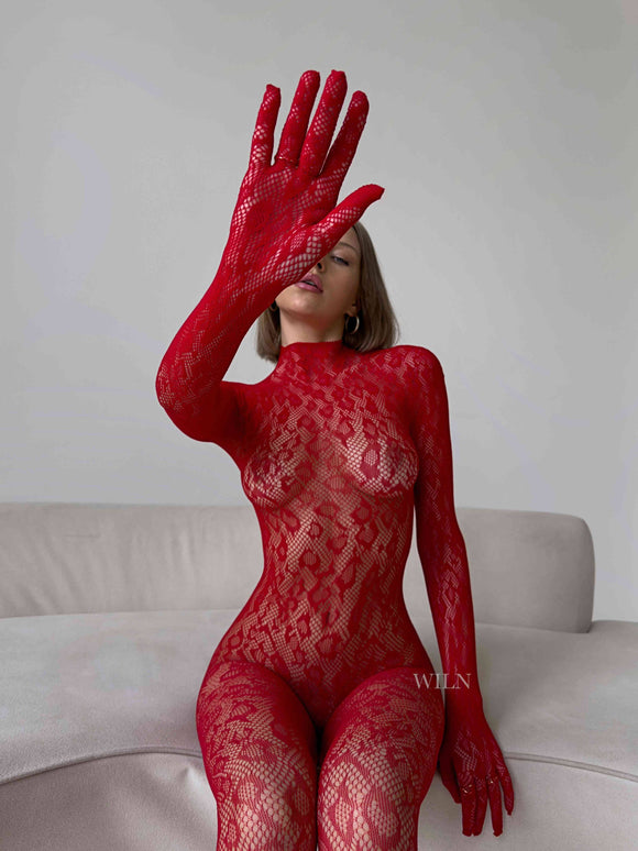 LIBIDO Bodysuit| Red