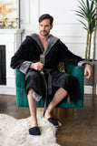 Men’s Robe with Hood – Ultra-Soft Plush Comfort for Everyday Use