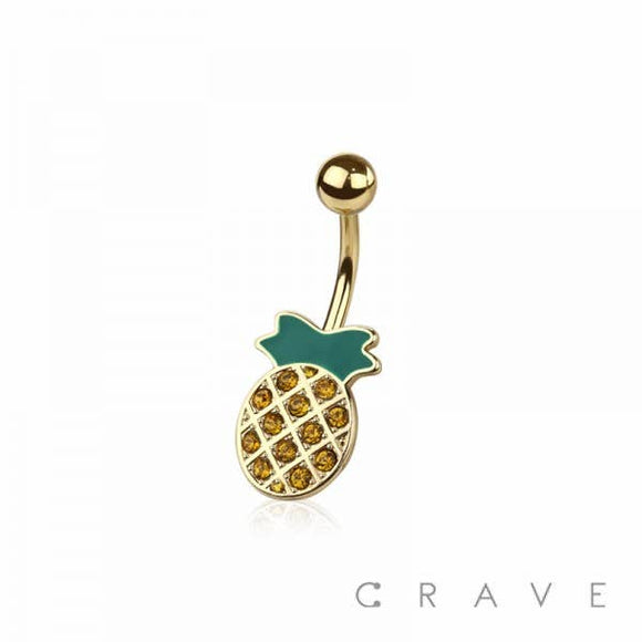 BELLY RING PINEAPPLE