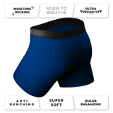 THE BIG BLUE | NAVY BALL HAMMOCK® POUCH UNDERWEAR WITH FLY