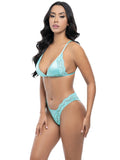 Alessandra Satin Bra Set