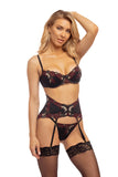 Esmeralda Lace 3 Piece Garter Set