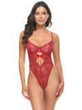Mariah Sheer Embroidered Teddy