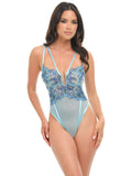 Emilia Strappy Embroidered Teddy