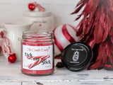 Lick My Stick Peppermint Holiday Candle - Funny Christmas
