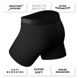 THE THREAT LEVEL MIDNIGHT | BLACK BALL HAMMOCK® POUCH UNDERWEAR WITH FLY