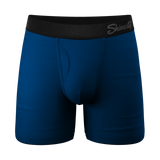 THE BIG BLUE | NAVY BALL HAMMOCK® POUCH UNDERWEAR WITH FLY