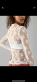 Sheer Floral Lace Top