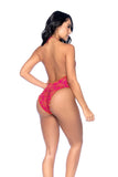 Eyelet Ruffle One Piece Swimsuit