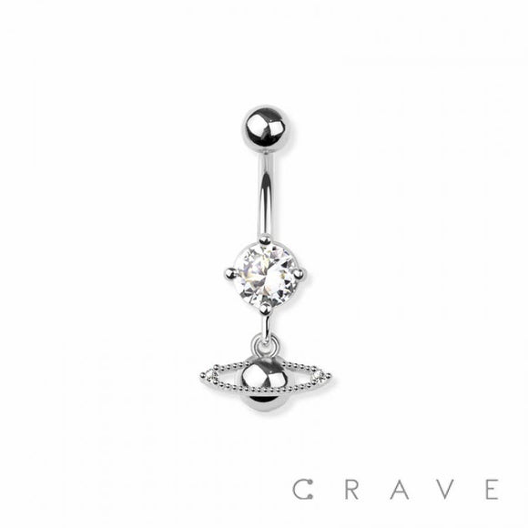 BELLY RING DANGLE SATURN