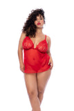 Eyelash Lace Short Babydoll-1/2X