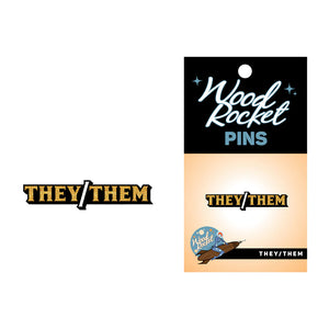 They/Them enamel pin