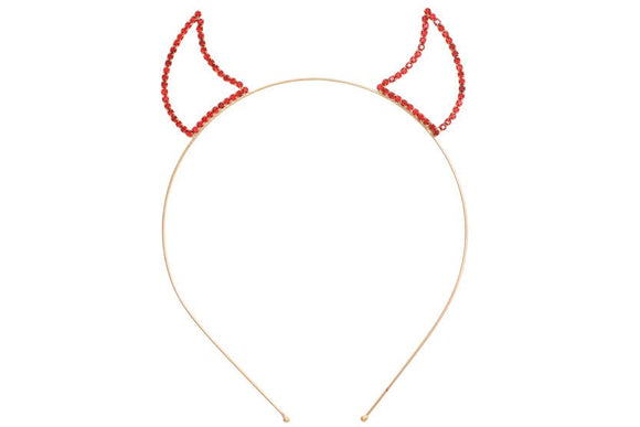 Devil Horn Hairband - Silver