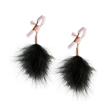 Bound Nipple Clamps F1 Black Feathers