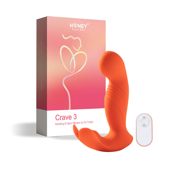 Honey Play Box Crave 3 G-spot Vibrator with Rotating Massage Head and Clit Tickler*