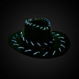 Leatherette Light Up Cowboy Hat led