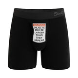 Shinesty The Rear View Size Warning Ball Hammock Pouch Underwear