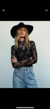 Sheer Floral Lace Top