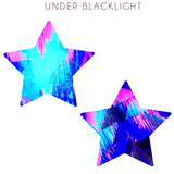 Block Party Multicolor Blacklight Starry Nights Nipple Cover Pasties