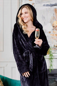 Women’s Hooded Plush Robes