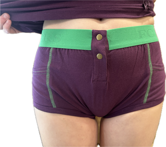 Foxers Mystic Mulberry Tomboy Boxer Brief