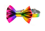 Rainbow Bow Choker Collar