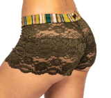 Foxers Olive lace boxers with FOXERS Hunters Band