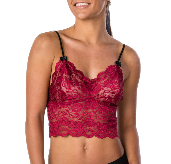 Foxers Cranberry Lace Camisole