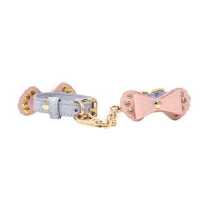 Bow Cuffs – Pink & Blue