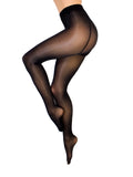 New!!! Kix'ies Semi-Sheer Black Shiny Tights