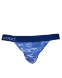 Wood Jock Strap Blue Camo