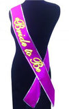 BRIDE TO BE SASH GLOW IN THE DARK