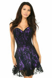Lavish Purple Lace Corset Dress - Daisy Corsets