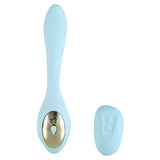 Maia Harmonie Remote Control Bendable Couples Vibrator-Blue