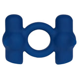 RONAN BLUE 10-Function Liquid Silicone Dual Jaguar Powered C-Ring