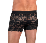 Men's Black lace boxer briefs FOXERS