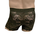Foxers Men's Olive Lace Boxer Briefs