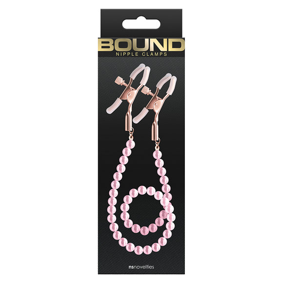 Bound Nipple Clamps-Pink