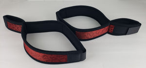 Wrist to Thigh Cuff Restraints - Neoprene Red