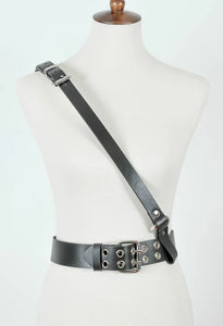 Black Cross Strap Belt Harness